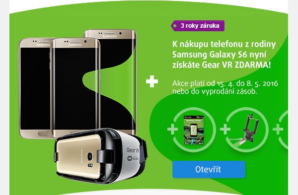 K Samsung Galaxy S6 virtuální realita ZDARMA