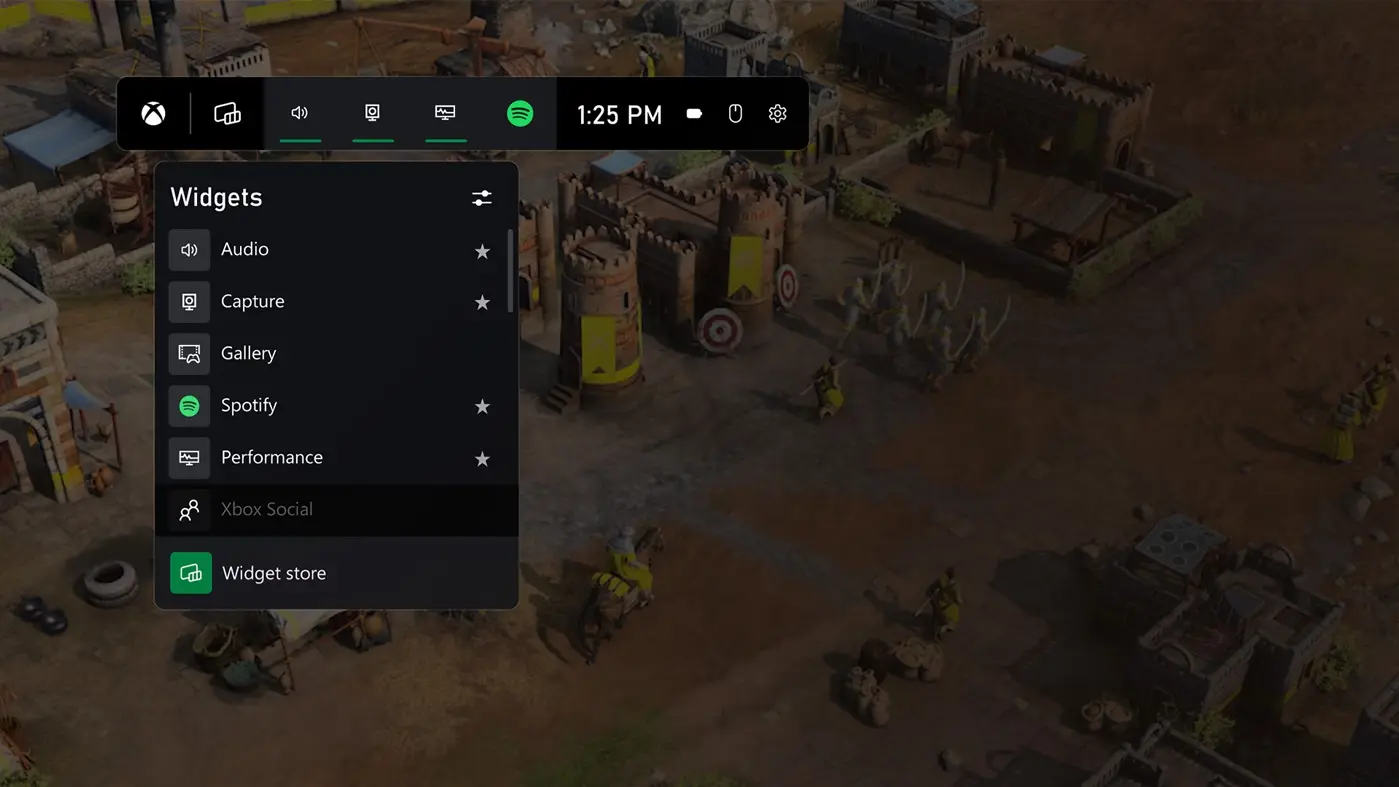 Herní rozhraní jako příklad výkonu Windows 11