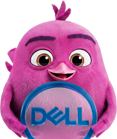 Smarty maskot s logem Dell
