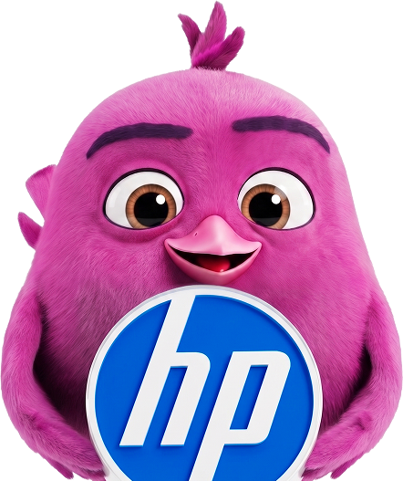 Smarty maskot s logem HP