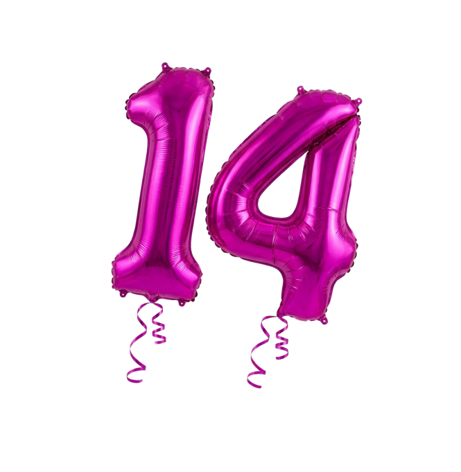 Balóniky čísla 14