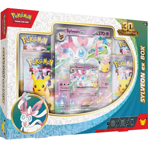 Pokémon TCG: 30th Celebration Sylveon ex Box