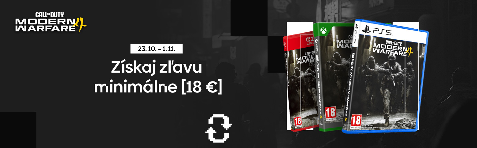 Call of Duty: Modern Warfare 4 – získaj zľavu minimálne 18 €, akcia 23. 10. – 1. 11.