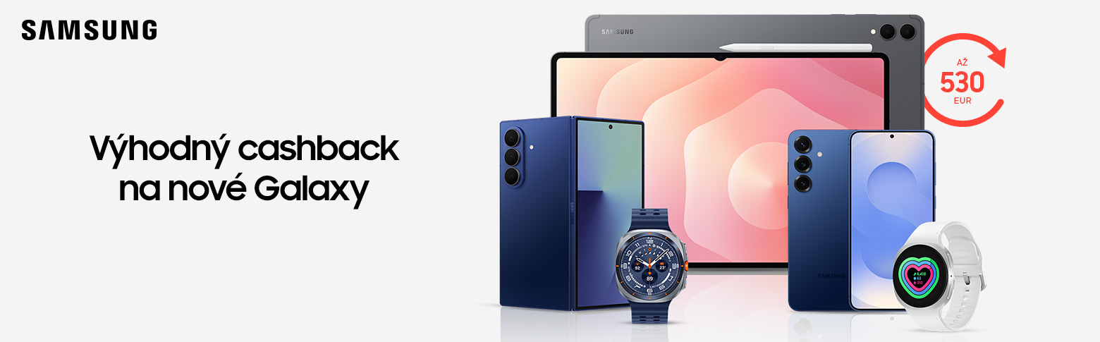 Samsung – výhodný cashback na nové Galaxy až 530 €