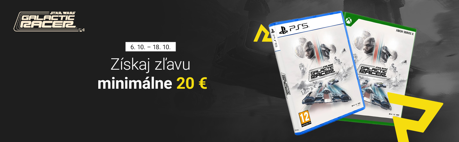 Star Wars: Galactic Racer – získaj zľavu minimálne 20 €, 6. 10. – 18. 10.
