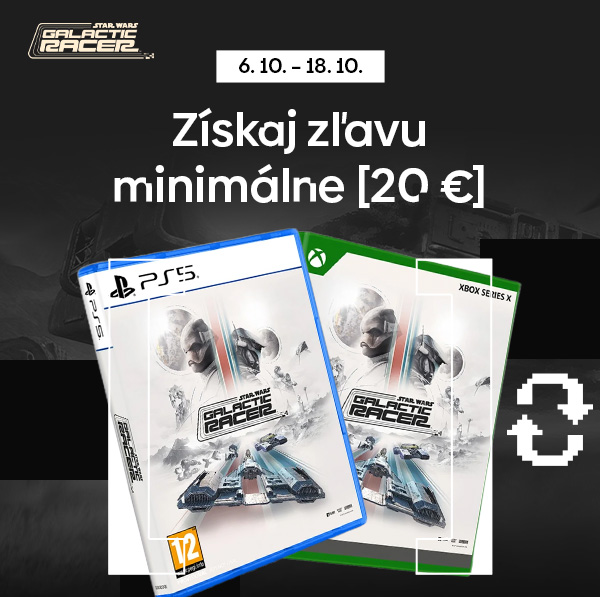 Star Wars: Galactic Racer – získaj zľavu minimálne 20 €, 6. 10. – 18. 10.