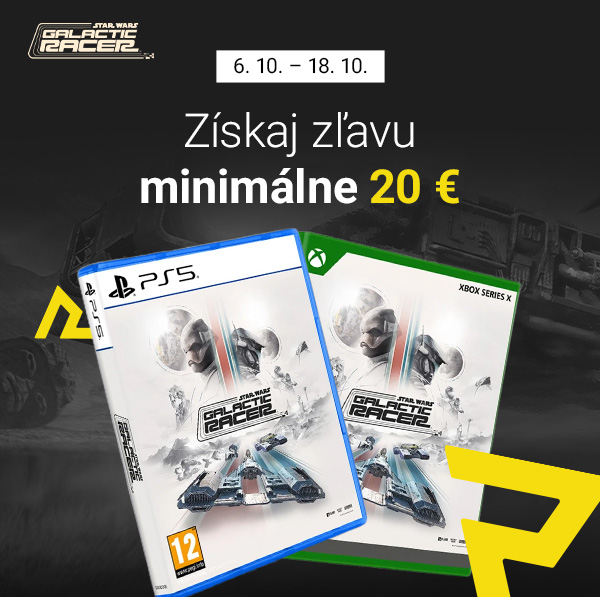 Star Wars: Galactic Racer – získaj zľavu minimálne 20 €, 6. 10. – 18. 10.
