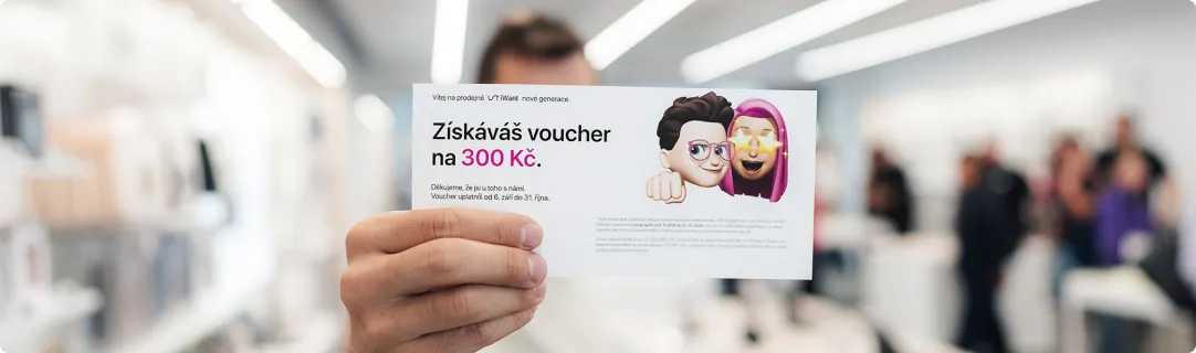 Voucher na další nákup během openingu