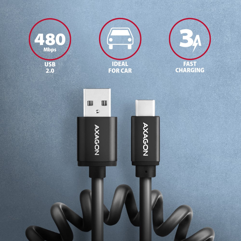 AXAGON BUCM-AM10TB – přehled parametrů a konektorů kabelu