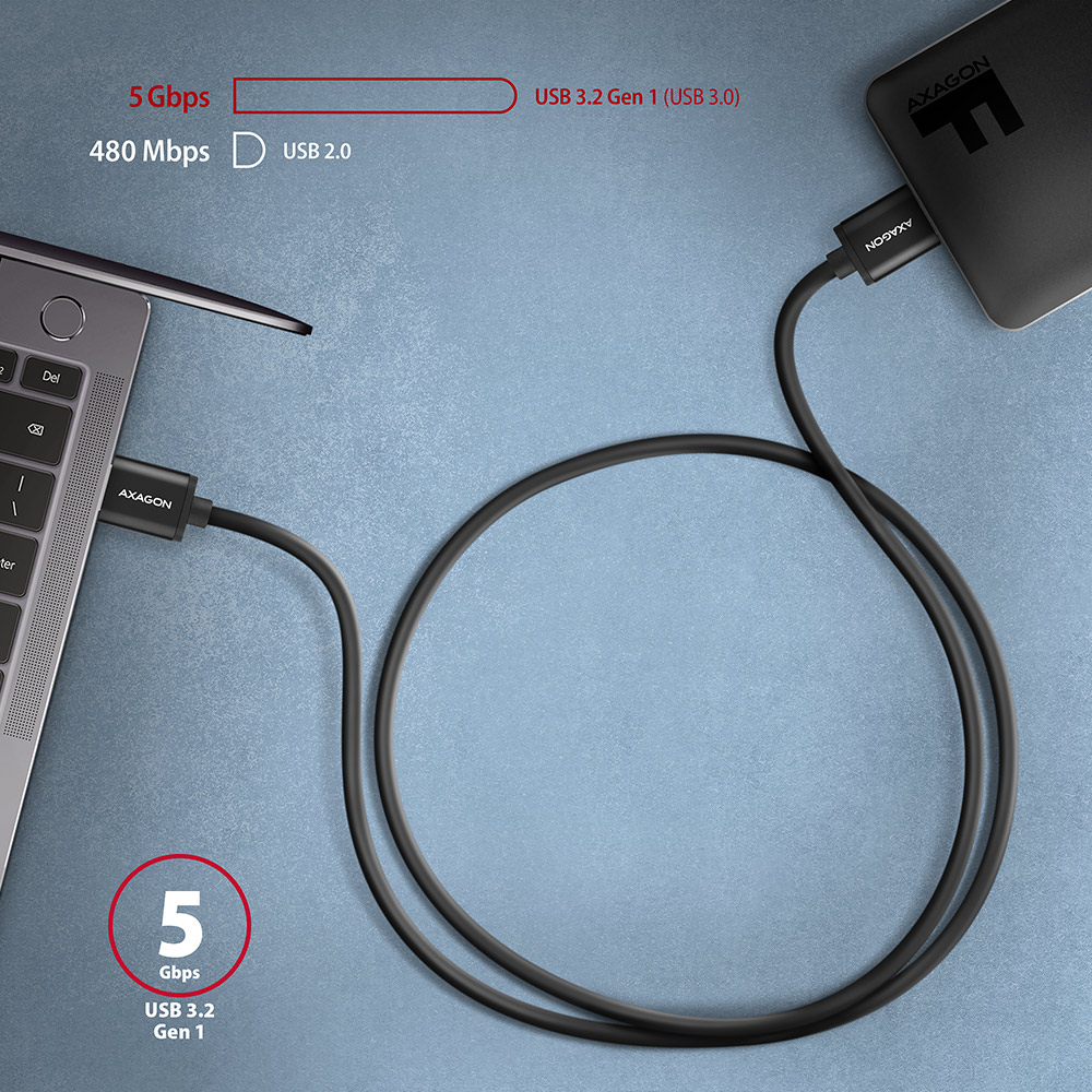 AXAGON BUMM3-AM10AB – propojení notebooku s externím diskem