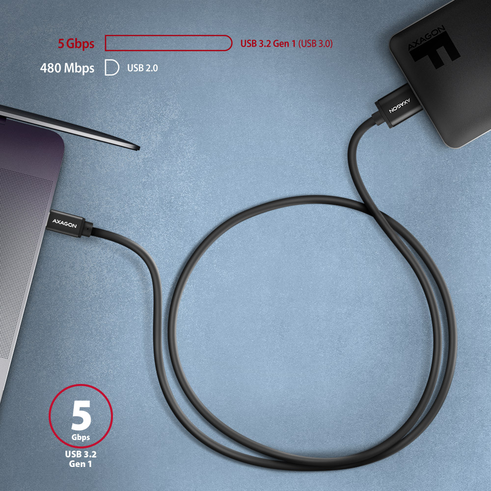 AXAGON BUMM3-CM10AB – propojení notebooku s externím diskem
