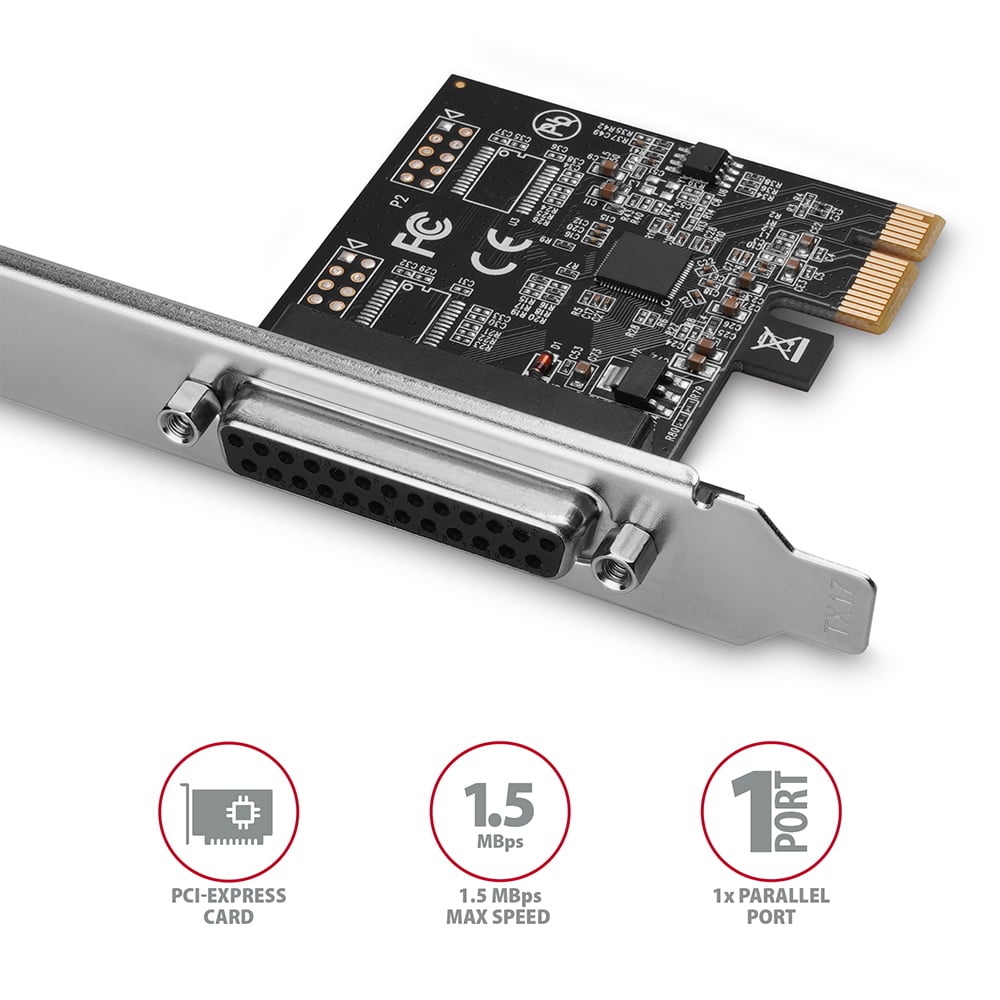 AXAGON PCEA-P1N – PCI-Express karta s paralelním portem DB25