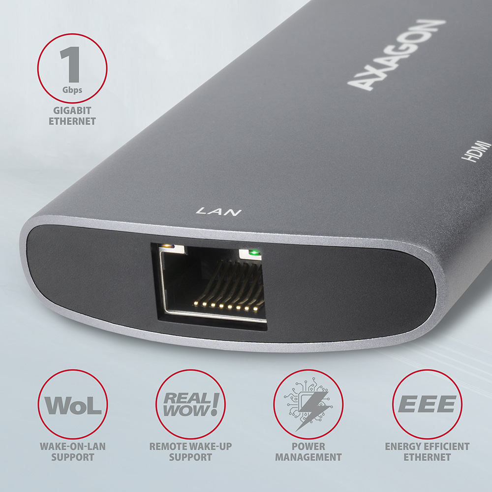 Gigabitový LAN port RJ-45 s podporou Wake-on-LAN