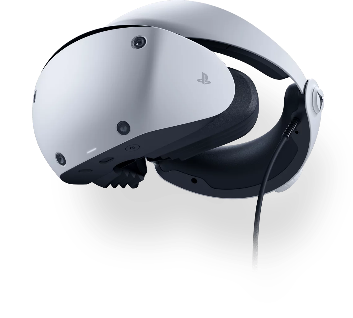 Headset PlayStation VR2 z boku