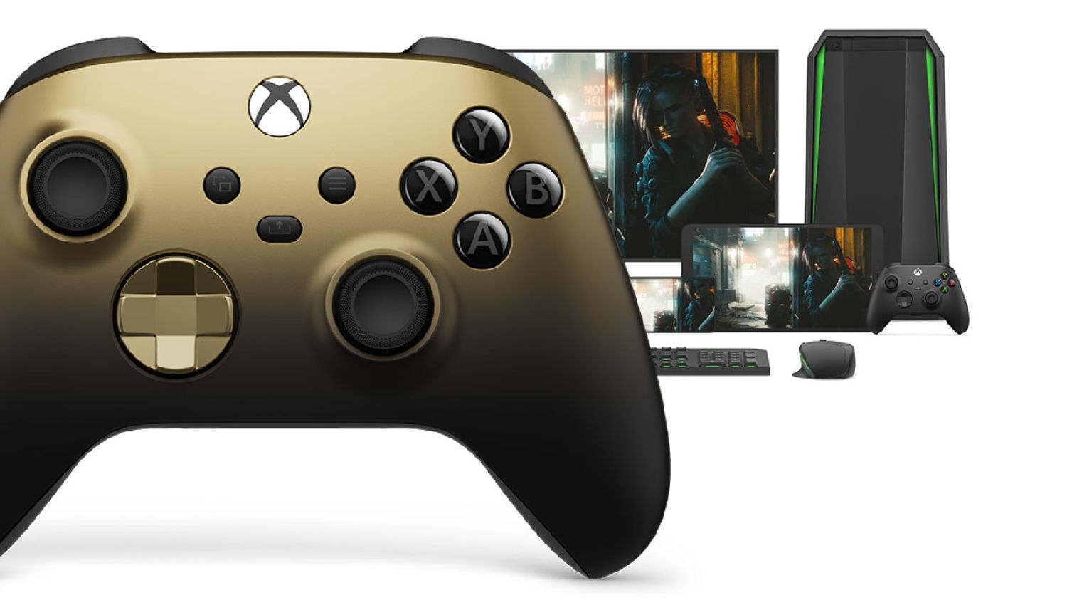 Xbox Wireless Controller Gold Shadow