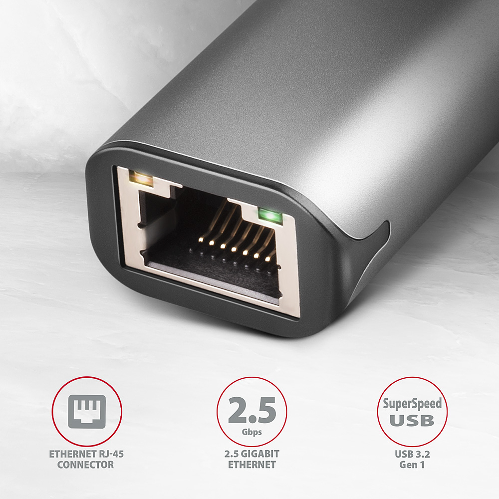 AXAGON ADE-25R – 2.5G Ethernet konektor RJ-45