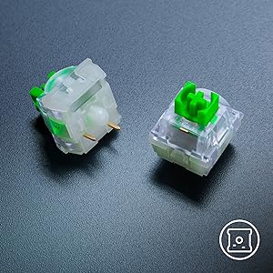 Razer Green mechanické spínače