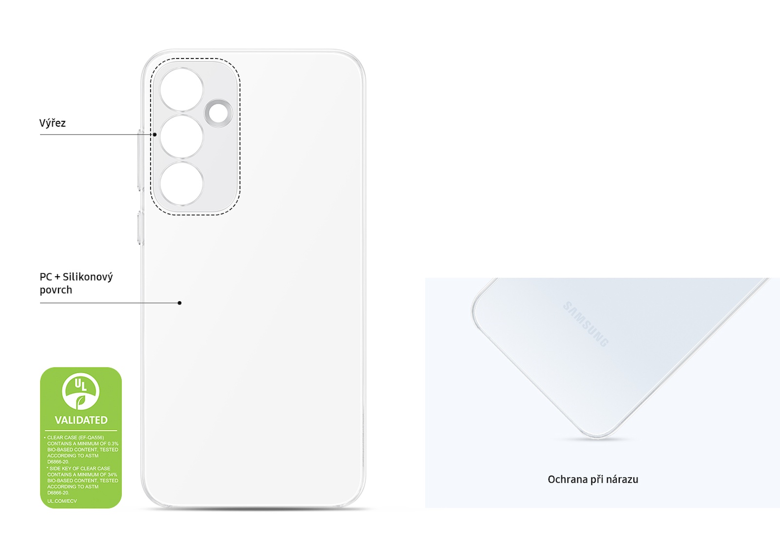 Samsung Clear Case Galaxy A55 číry