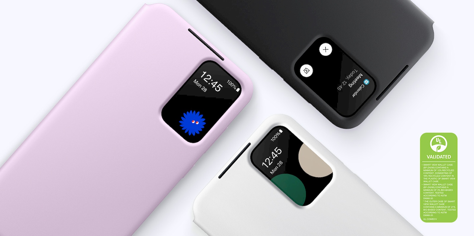 Samsung Smart View Wallet Case Galaxy A55 čierny