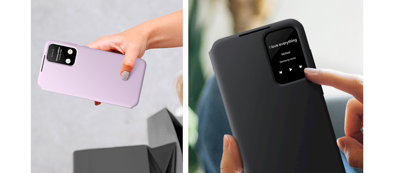 Samsung Smart View Wallet Case Galaxy A55 čierny