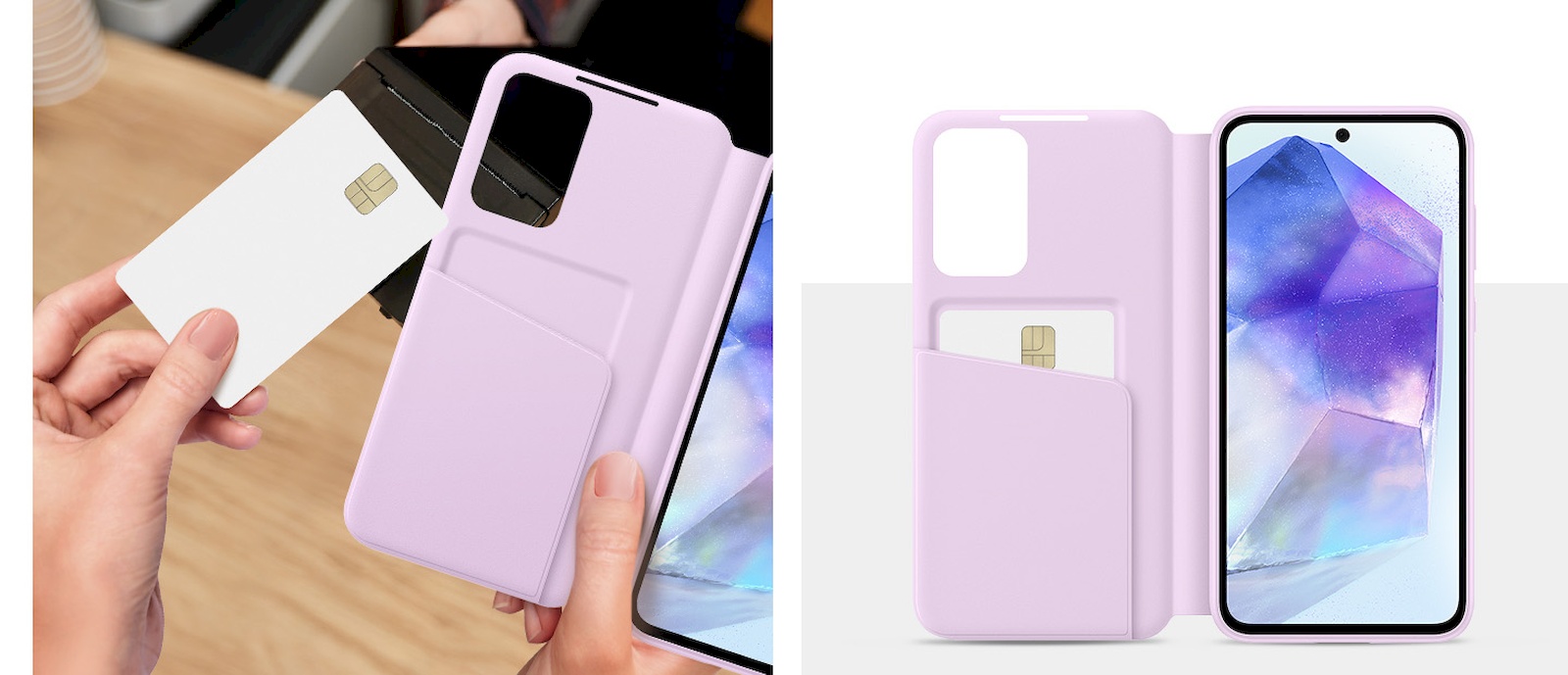Samsung Smart View Wallet Case Galaxy A55 čierny