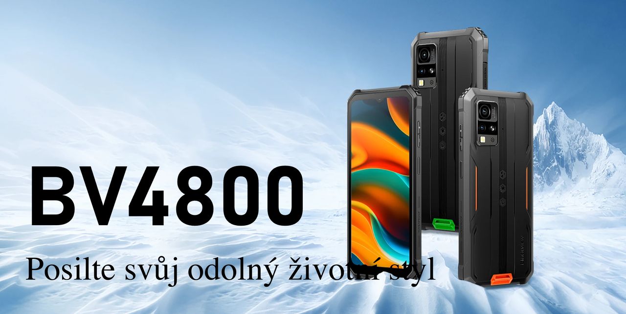 Blackview BV4800 Pro LTE 4GB/128GB černý/oranžový