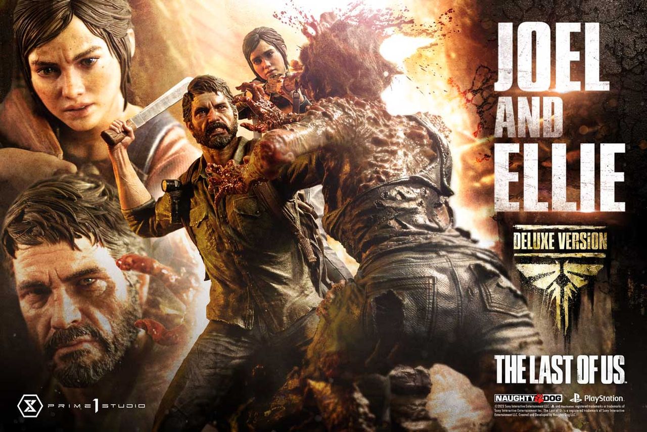 Socha The Last of Us Part I Ultimate Premium Masterline Series Statue Joel & Ellie Deluxe Bonus Vers