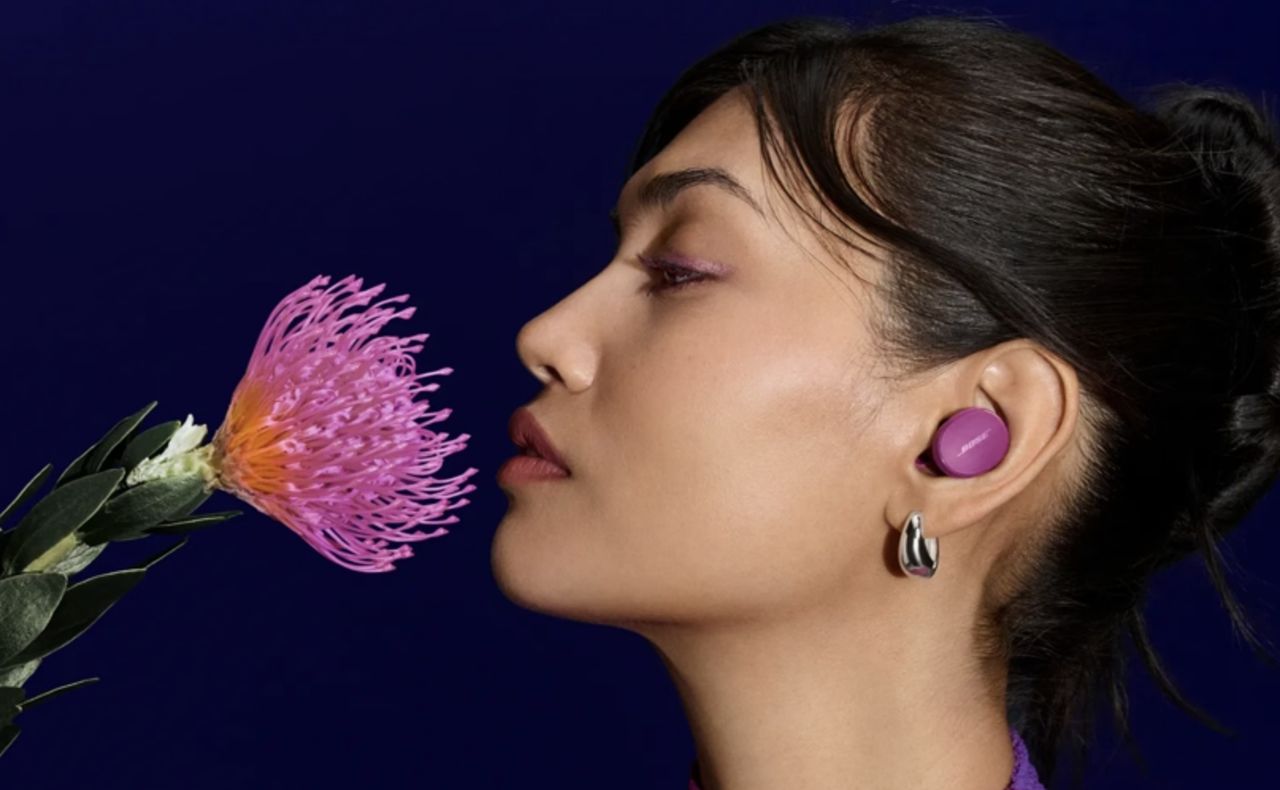 Bose QuietComfort Earbuds bezdrátová sluchátka vínová