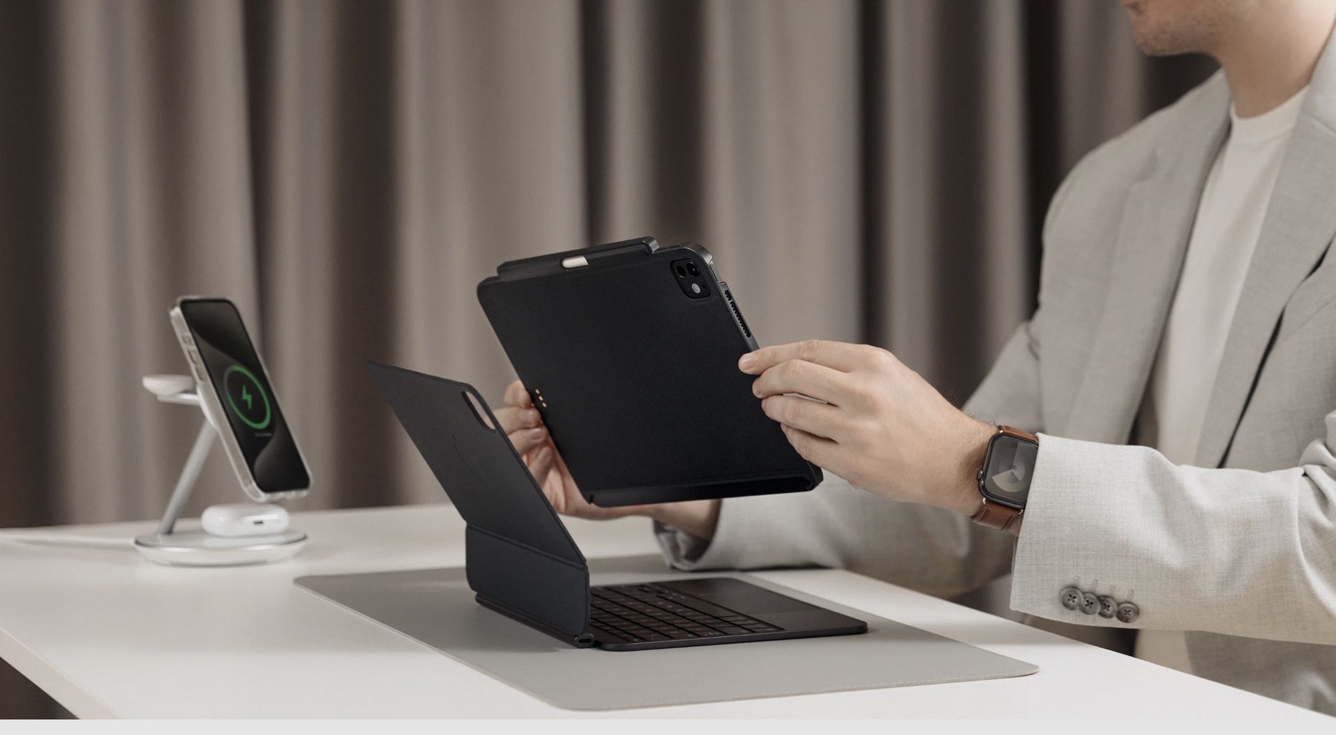 MagEasy CoverBuddy pouzdro pro iPad Air 11 (2025) / iPad Pro 11" (2022) černé