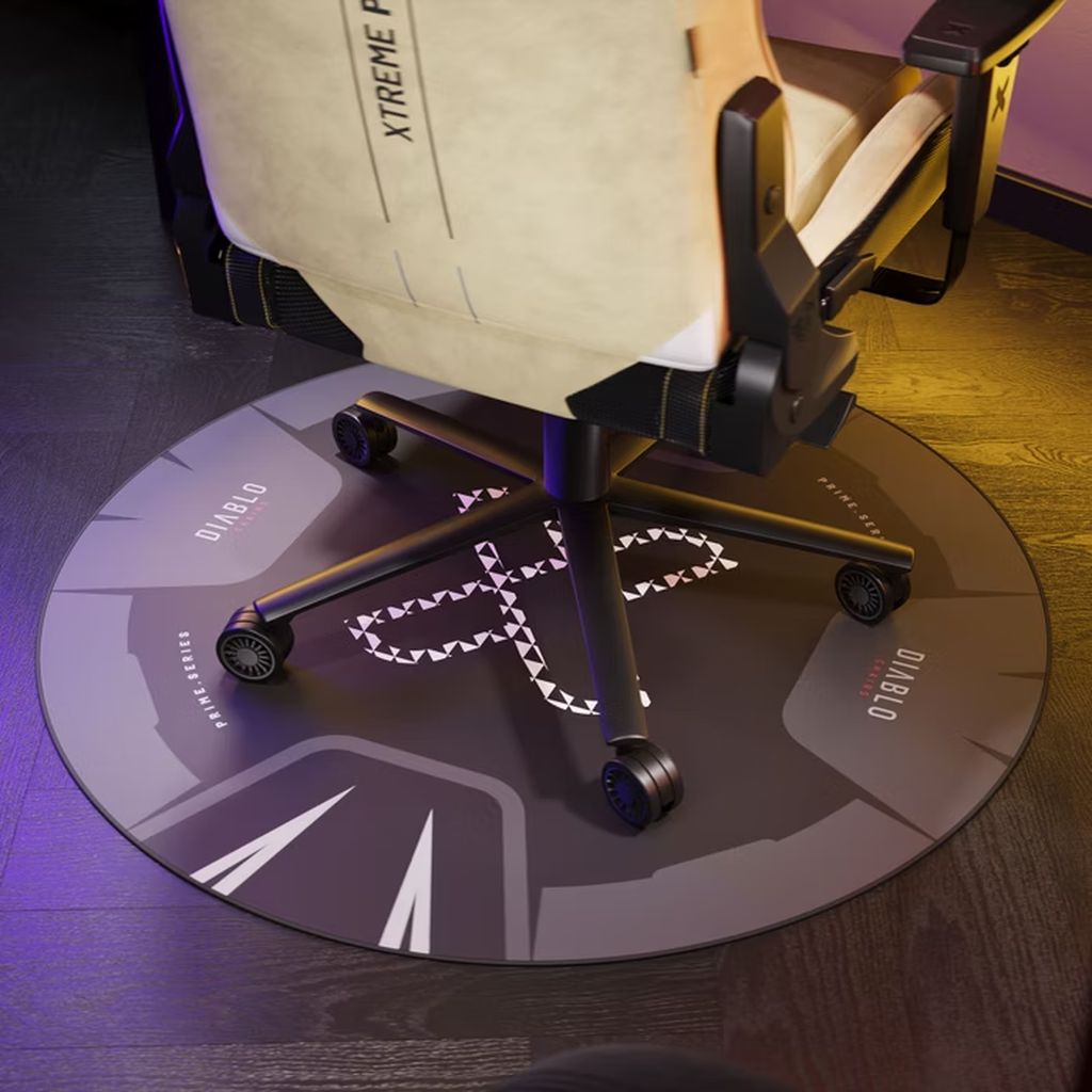 Diablo Chairs podložka pod stoličku čierno-červená