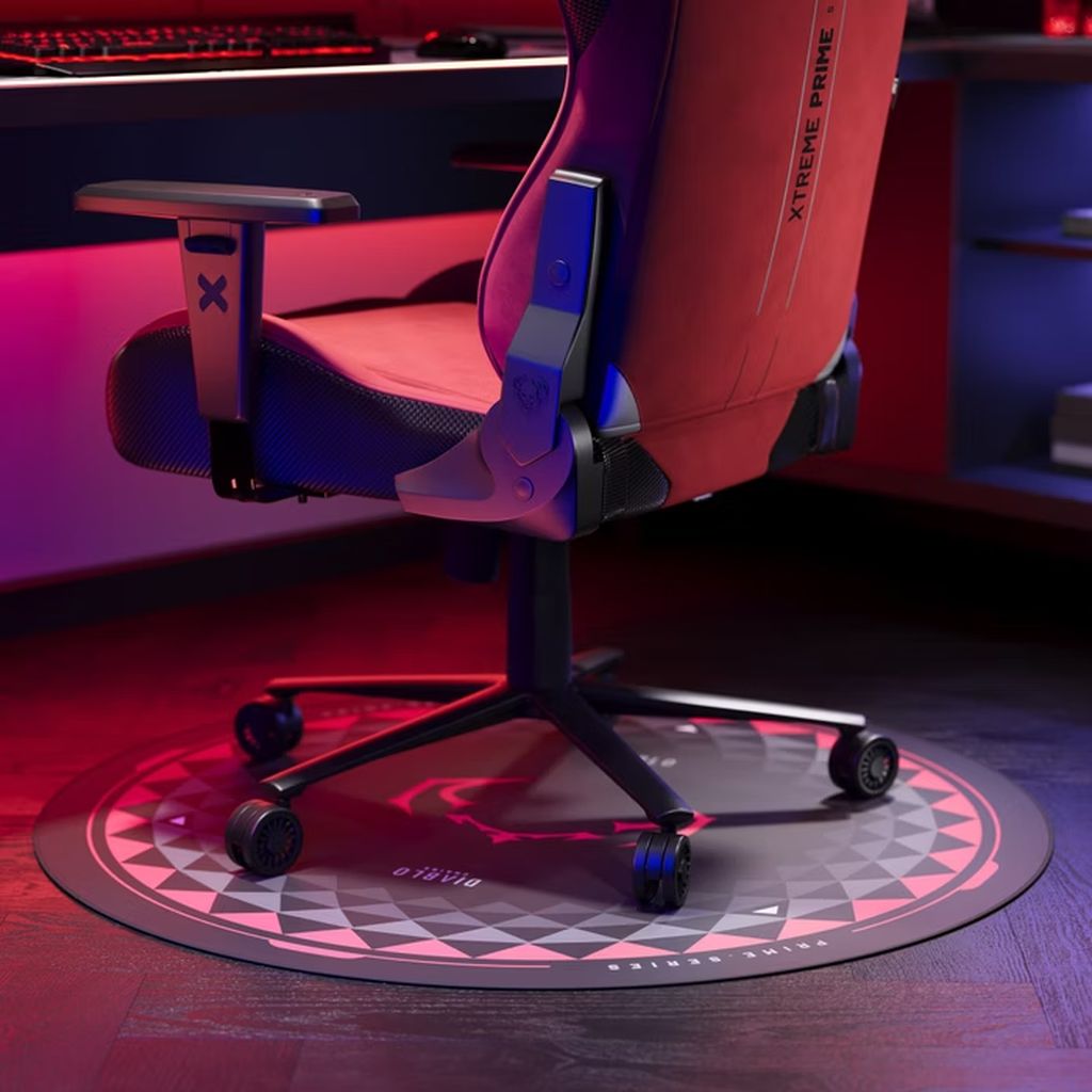Diablo Chairs podložka pod stoličku čierno-červená
