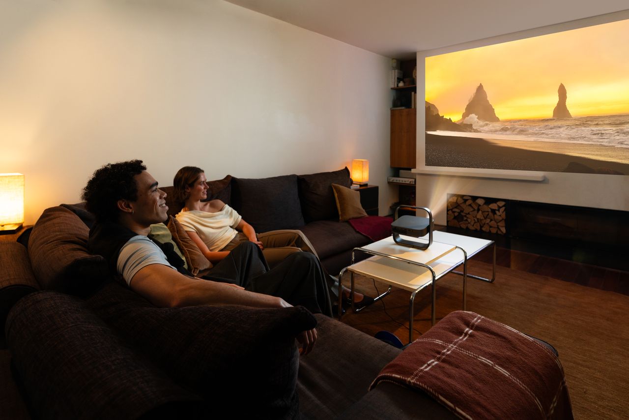 XGIMI Elfin Flip 4K projektor hnědý