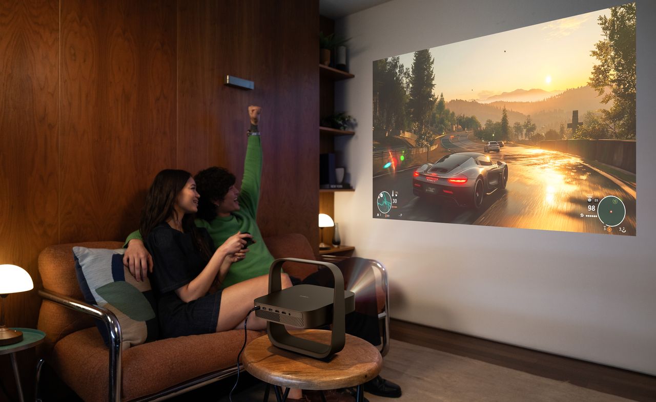 XGIMI Elfin Flip 4K projektor hnědý