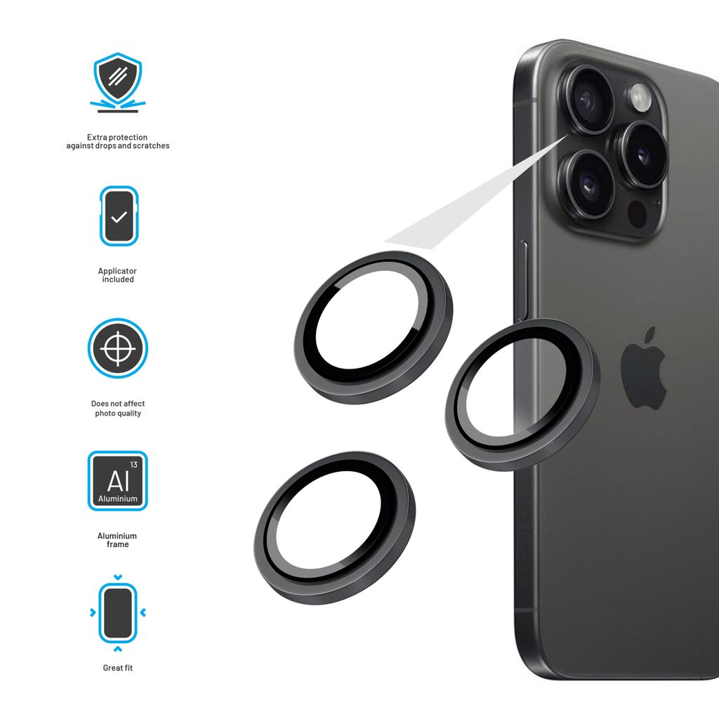 FIXED Camera Glass ochranná skla čoček fotoaparátů Samsung Galaxy Z Flip8 černá