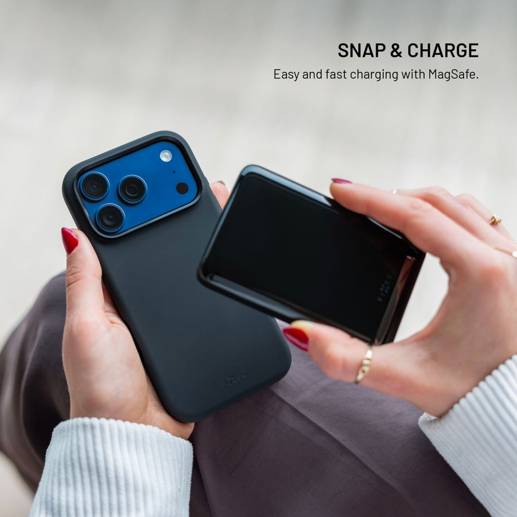 FIXED MagFlow silikonový kryt s MagSafe Apple iPhone 18 Pro Max černý