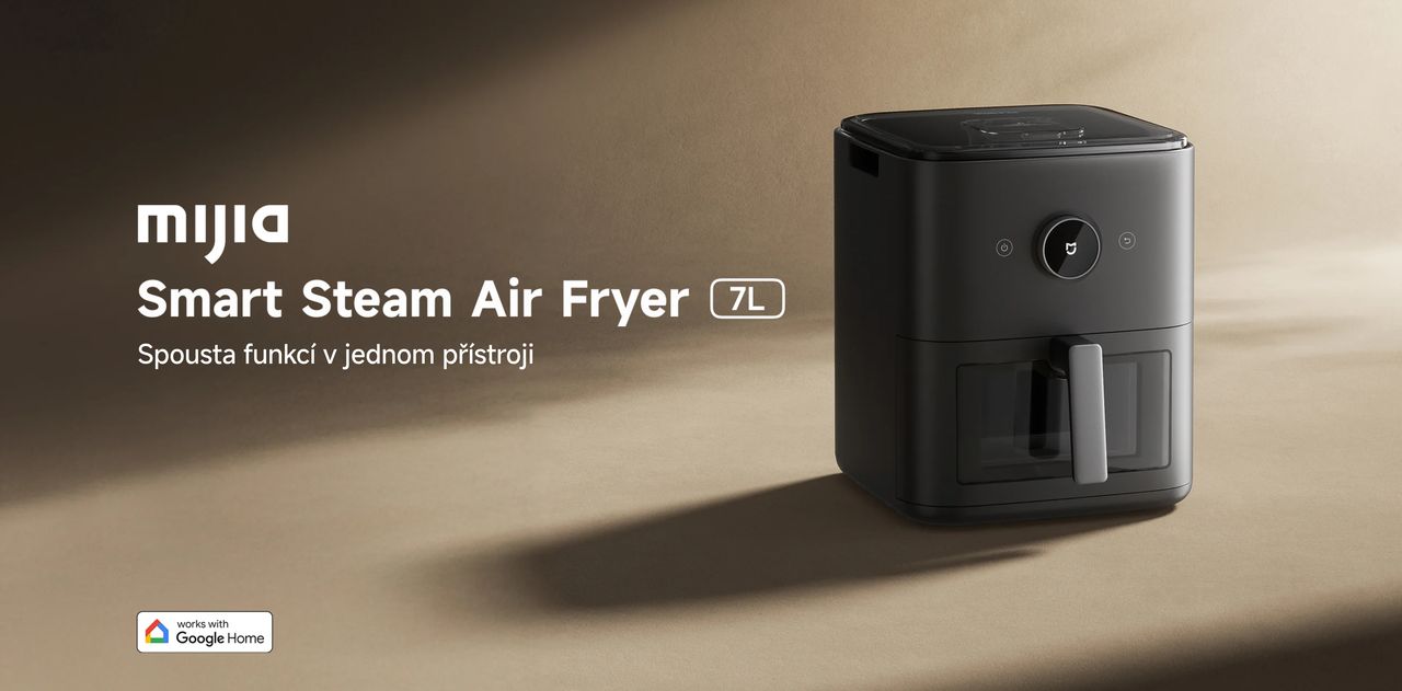 Xiaomi Mijia Smart Steam Air Fryer 7L horkovzdušná fritéza černá
