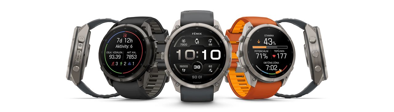 Garmin fenix 9 Pro 43mm titan/světle šedé