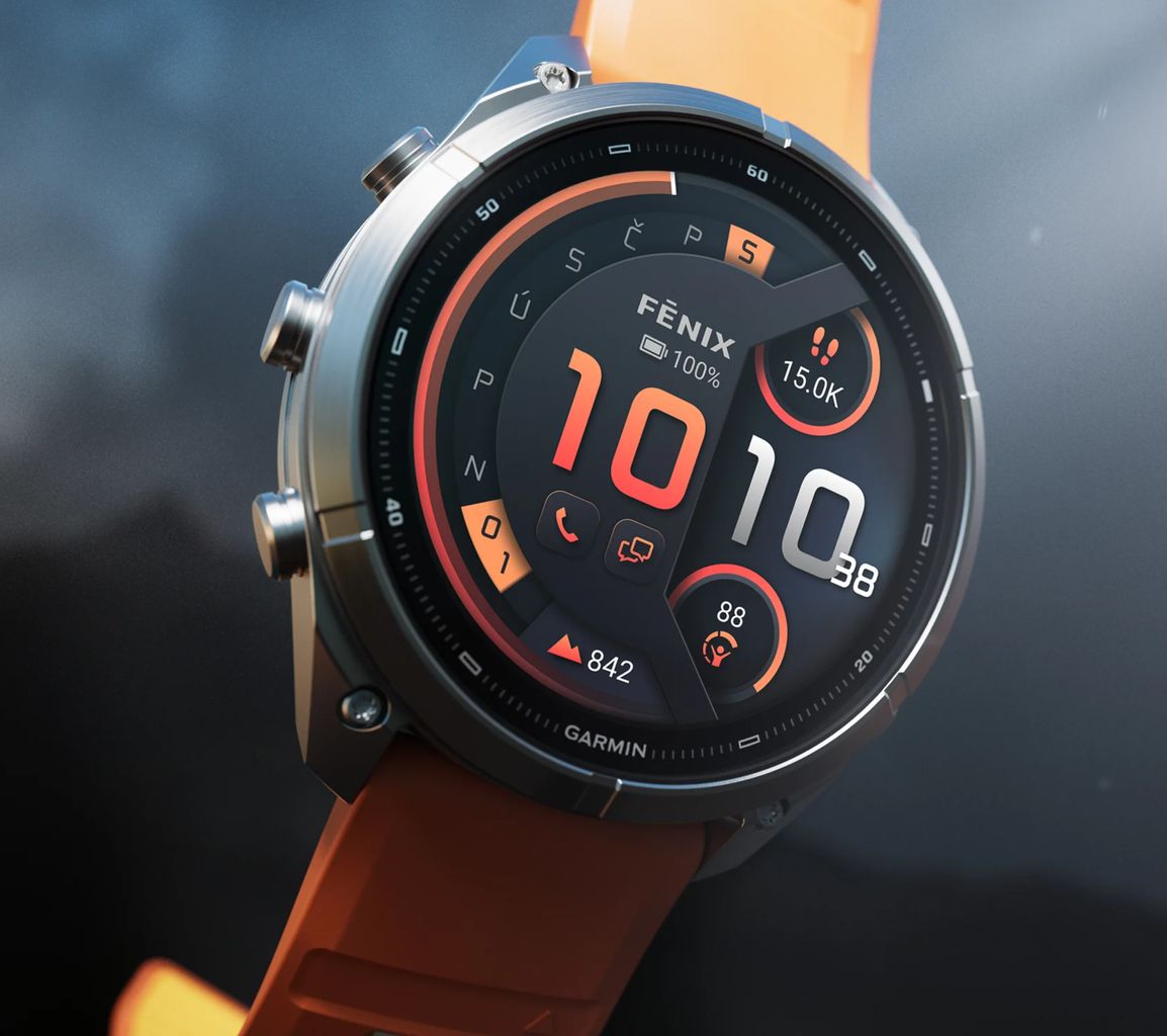 Garmin fenix 9 Pro 43mm titan/světle šedé