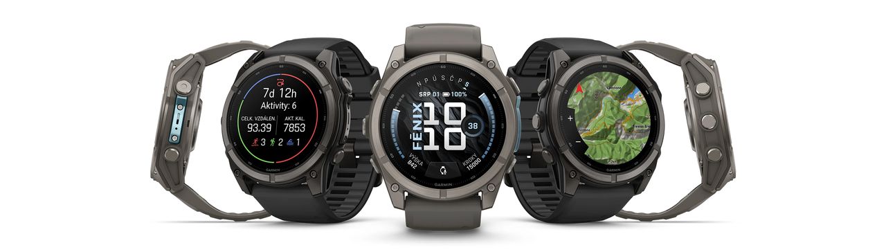 Garmin fenix 9 47mm titan/tmavě šedé