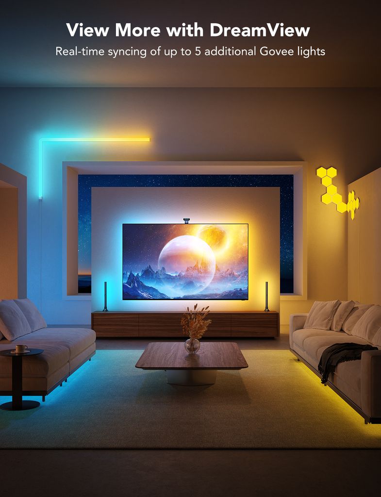 Govee DreamView T2 DUAL TV 75-85" SMART LED podsvícení RGBIC