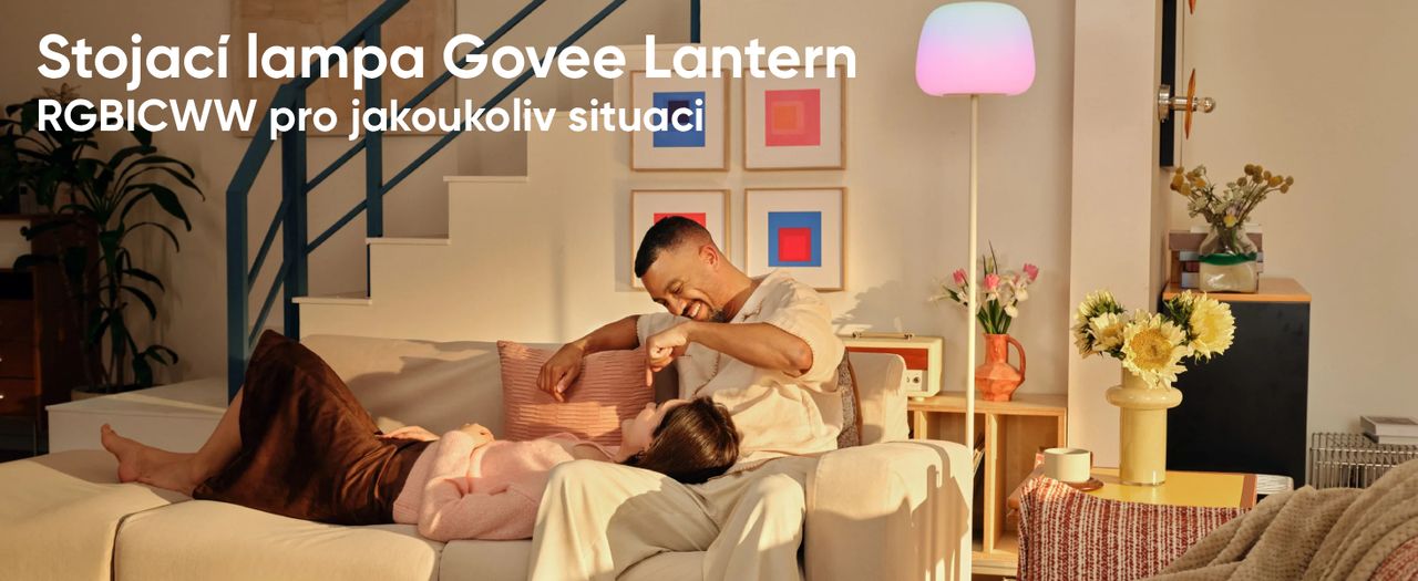 Govee Lantern RGBICWW stojací lampa, Matter bílá