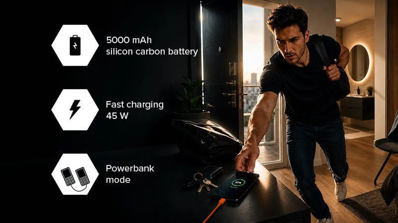 myPhone Hammer Ventus 5G 8GB/256GB čierny