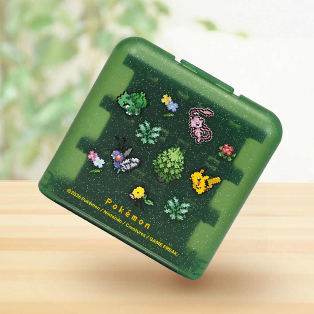 HORI Card Case 24 pouzdro na herní karty Pixel Green