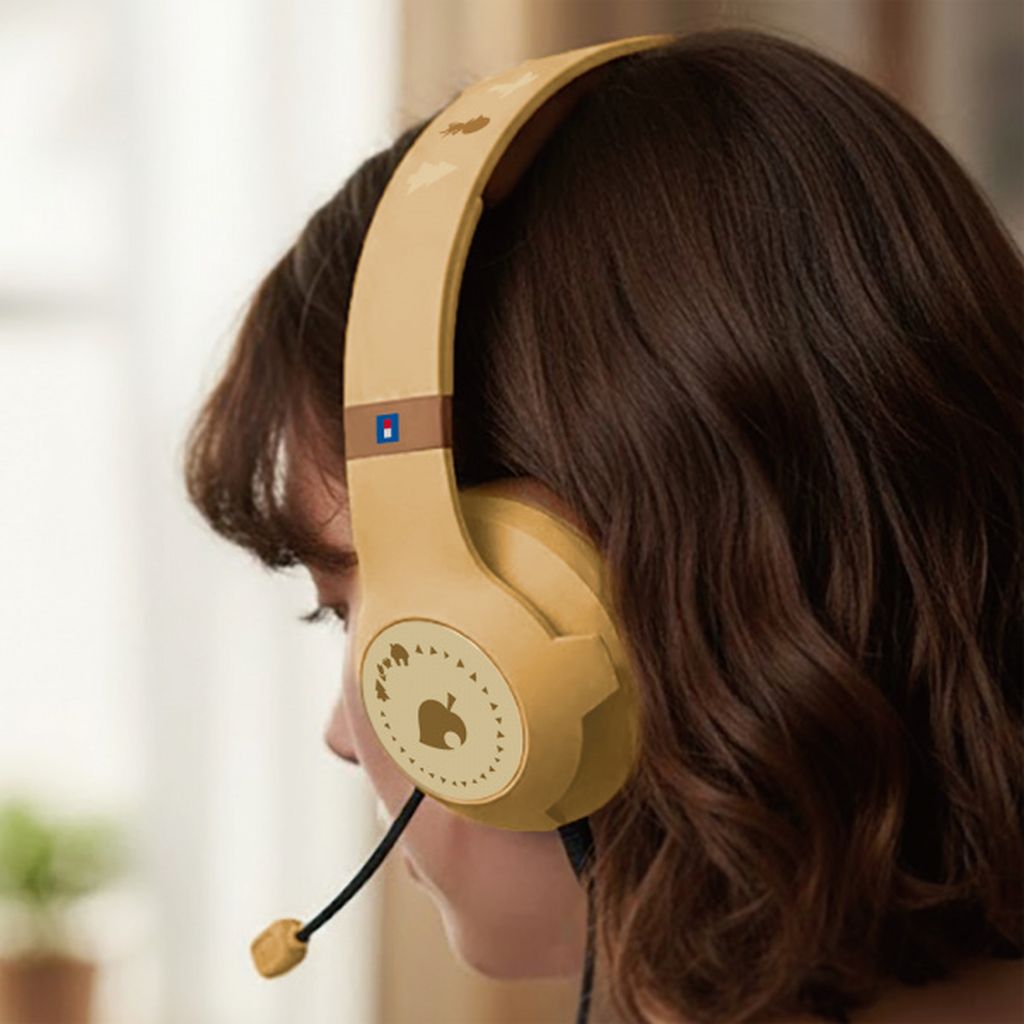 HORI Gaming Headset drátová náhlavní sluchátka Wood Brown