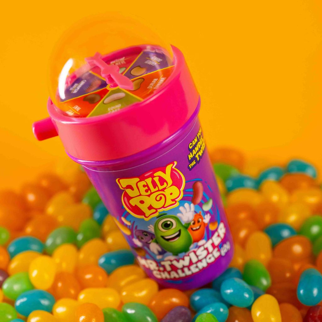 Bonbóny JellyPop Mr. Twister Challenge 60 g