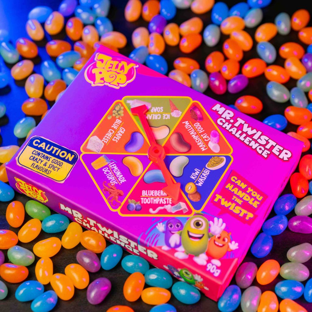 Bonbóny JellyPop Mr. Twister Challenge 90 g