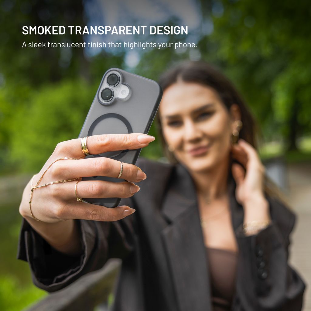 FIXED MagStory TPU kryt s MagSafe Apple iPhone 15 Pro kouřový