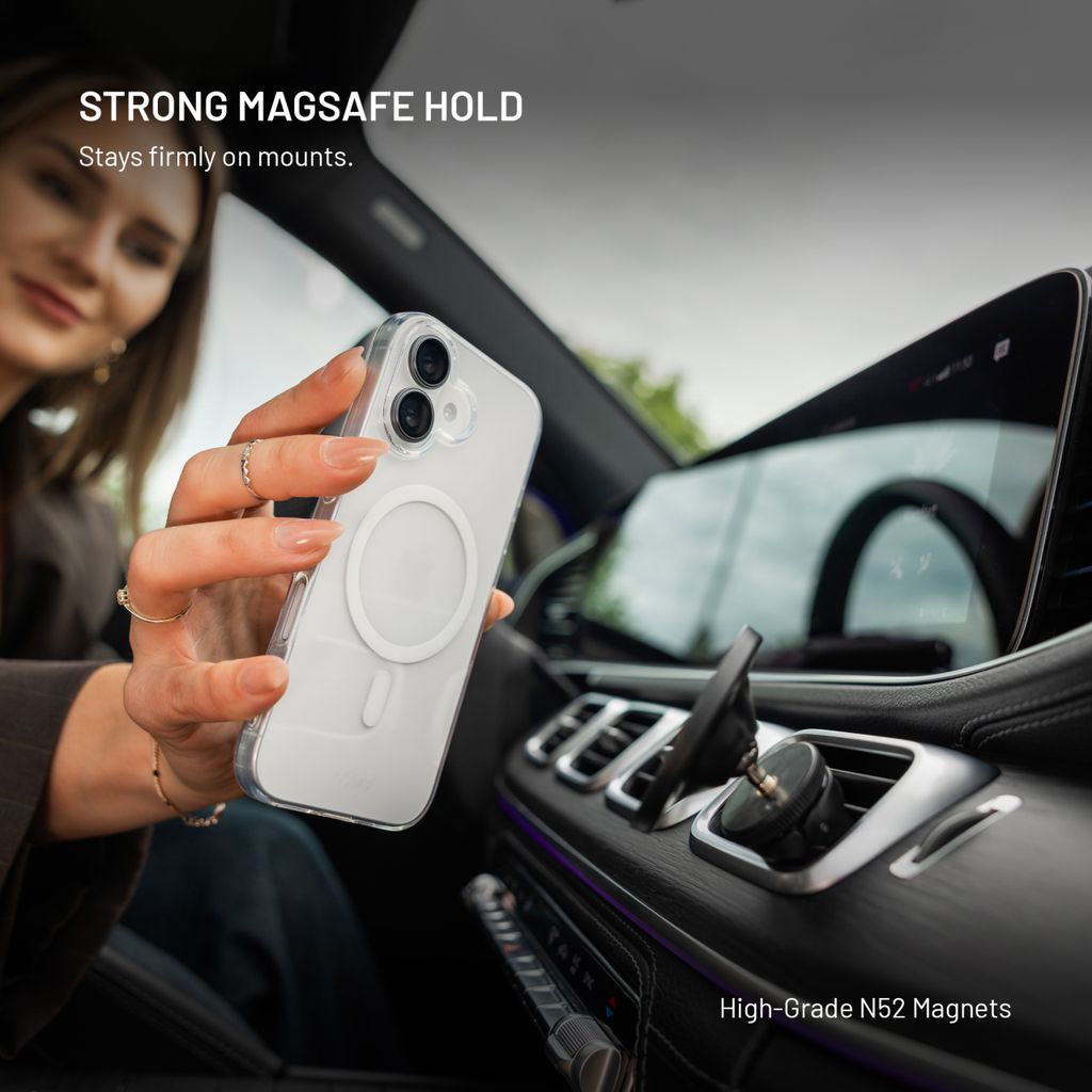 FIXED MagStory AntiUV TPU kryt s MagSafe Apple iPhone 16 Pro čirý