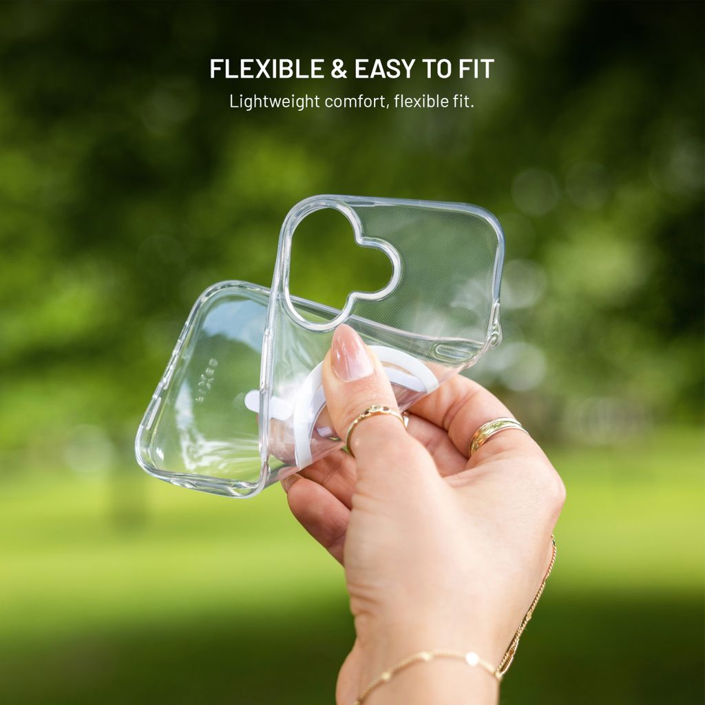 FIXED MagStory AntiUV TPU kryt s MagSafe Apple iPhone 16 Pro čirý
