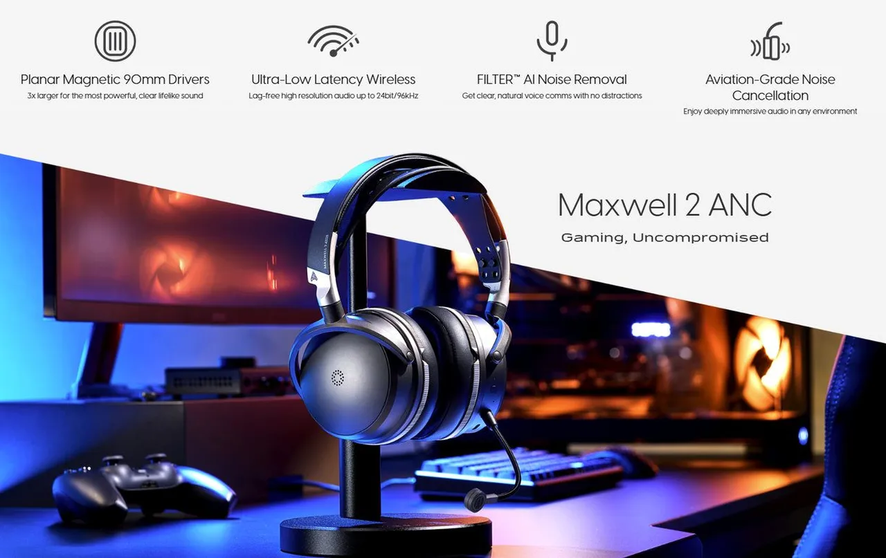 Audeze Maxwell 2 ANC PlayStation herní sluchátka